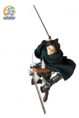 Оригинальная аниме фигурка Real Action Heroes No.662 RAH Levi (w/Initial Production Limited Parts: Kerchief/ Bandana/ 2 Dusters)