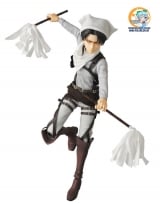Оригинальная аниме фигурка Real Action Heroes No.662 RAH Levi (w/Initial Production Limited Parts: Kerchief/ Bandana/ 2 Dusters)