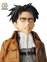 Оригинальная аниме фигурка Real Action Heroes No.662 RAH Levi (w/Initial Production Limited Parts: Kerchief/ Bandana/ 2 Dusters)