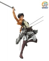 Оригинальная аниме фигурка Real Action Heroes No.668 RAH Eren Yeager (w/Initial Production Limited: Expression Parts & Basement Key)