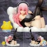 Оригинальная аниме фигурка VC! - Super Sonico Bikini & Sofa ver. Black Color 1/7 Complete Figure