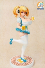 Оригинальная аниме фигурка Super Pochaco Beer Girl Ver. 1/6 Complete Figure