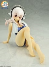 Оригинальная аниме фигурка Super Sonico School Swimsuit ver. 1/6 Complete Figure