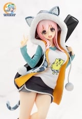 Оригинальная аниме фигурка Super Sonico Tiger Parka Ver. 1/8 Complete Figure