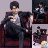 Оригинальная аниме фигурка mensHdge technical statue No.3 Attack on Titan - Levi Complete Figure