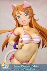 Оригінальна аніме фігурка Oreimo 2nd Season - Kirino Kousaka -Cat Ear Swimsuit ver.- Soft Bust Edition 1/2.5 Complete Figure