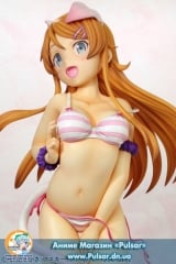 Оригинальная аниме фигурка Oreimo 2nd Season - Kirino Kousaka -Cat Ear Swimsuit ver.- Soft Bust Edition 1/2.5 Complete Figure