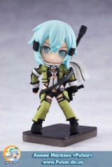 Оригинальная аниме фигурка Smartphone Stand Bishoujo Character Collection No.08 Sword Art Online II - Sinon Pre-painted Complete PVC Figure