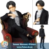 Оригинальная аниме фигурка  Real Action Heroes No.697 RAH Attack on Titan - Levi (Suits Ver.)