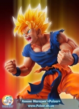 Оригінальна аніме фігурка Chozo Art Collection - Dragon Ball Z Kai: Super Saiyan Son Goku Ver.2 Clear Hair Complete Edition Figure