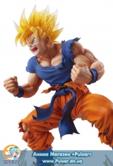 Оригинальная аниме фигурка Chozo Art Collection - Dragon Ball Z Kai: Super Saiyan Son Goku Ver.2 Clear Hair Edition Complete Figure