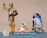 Оригинальная Sci-Fi фигурка STAR WARS R2-D2 & C-3PO with BB-8 ARTFX+ STATUE