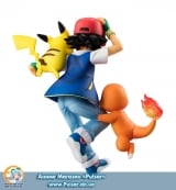 Оригинальная аниме фигурка G.E.M. Series - Pokemon: Ash & Pikachu & Charmander Complete Figure