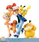 Оригінальна аніме фігурка G. E. M. Series - Pokemon: Ash & Pikachu & Charmander Complete Figure