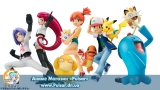 Оригинальная аниме фигурка G.E.M. Series - Pokemon: Ash & Pikachu & Charmander Complete Figure