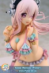 Оригінальна аніме фігурка Super Sonico with Macaron Tower 1/7 Complete Figure