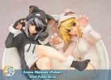 Оригінальна аніме фігурка Infinite Stratos - Laura & Charles Nekomimi Піжами 1/7 Complete Figure