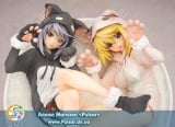 Оригінальна аніме фігурка Infinite Stratos - Laura & Charles Nekomimi Піжами 1/7 Complete Figure