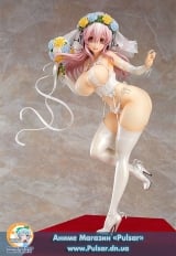 Оригинальная аниме фигурка Super Sonico 10th Anniversary Figure Wedding Ver. 1/6 Complete Figure