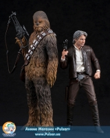 Оригінальна Sci-Fi фігурка ARTFX+ - Star Wars: The Force Awakens: Han Solo & Chewbacca 2Pack The Force Awakens 1/10 Easy Assembly Kit