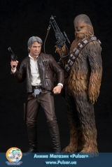 Оригінальна Sci-Fi фігурка ARTFX+ - Star Wars: The Force Awakens: Han Solo & Chewbacca 2Pack The Force Awakens 1/10 Easy Assembly Kit