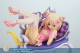 Оригинальная аниме фигурка Neko no Wakusei Funwari Neko to Isu 1/8 Complete Figure