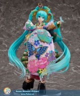 Оригинальная аниме фигурка Character Vocal Series 01 Hatsune Miku Chou Kabuki Kuruwakotoba Awasekagami Ver. 1/7 Complete Figure