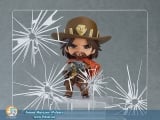 Оригинальная аниме фигурка Nendoroid Overwatch McCree Classic Skin Edition