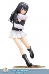 Оригинальная аниме фигурка DreamTech Girls und Panzer the Movie Mako Reizei Panzer Jacket Ver. 1/8 Complete Figure