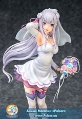 Оригинальная аниме фигурка Re:ZERO -Starting Life in Another World- Emilia Wedding Ver. 1/7 Complete Figure