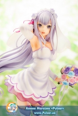 Оригинальная аниме фигурка Re:ZERO -Starting Life in Another World- Emilia Wedding Ver. 1/7 Complete Figure