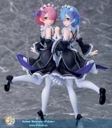 Оригинальная аниме фигурка Re:ZERO -Starting Life in Another World- Rem & Ram Twins Ver. 1/7 Complete Figure