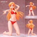 Оригінальна аніме фігурка Assemble Heroines Sword Art Online Asuna [Summer Queens] 1/8 Half Complete Model Assembly Figure Kit