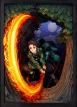 Оригинальная аниме фигурка &laquo;Demon Slayer: Kimetsu no Yaiba Tanjiro Kamado Hinokami Kagura Dance Complete Figure&raquo;