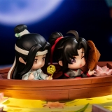 Оригинальная аниме фигурка «Anime "The Master of Diabolism" Wei Wuxian & Lan Wangji Lotus Lake Boat Ride Ver. Deformed Figure 2pc Set»