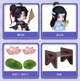 Оригинальная аниме фигурка &laquo;Anime "The Master of Diabolism" Wei Wuxian & Lan Wangji Lotus Lake Boat Ride Ver. Deformed Figure 2pc Set&raquo;