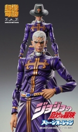 Оригінал (аніме): JoJo no Kimyou на Bouken Part 6: Stone Ocean аніме 조조의 이상한 모험 스톤 오션 Оригінал (інші): JoJo's Bizarre Adventure Part 6: Stone Ocean Ім'я персонажа: Enrico Pucci персонаж 엔리코 푸치 Дата випуску: 28 січня, 2016; Червень, 2023 Тип фігурки: Actio