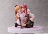 Оригинальная аниме фигурка &laquo;Chainsaw Man Power & Makima Nurse Ver. 1/7 Scale Figure se&raquo;