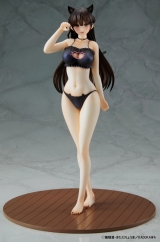 Оригинальная аниме фигурка &laquo;The Story of a Manga Artist Who Was Imprisoned by a Strange High School Girl Konata "Competition Swimsuit & Cat Lingerie" Costume Set 1/6 Complete Figure&raquo;