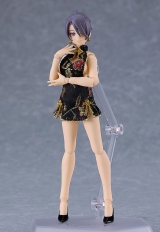 Оригінальна аніме фігурка «figma Female body (Mika) with Mini Skirt Chinese Dress Outfit (Black)»