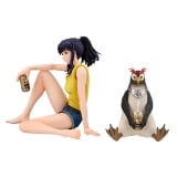 Оригинальная аниме фигурка &laquo;GALS Series Rebuild of Evangelion Misato Katsuragi & Penpen Ver.2 Complete Figure&raquo;