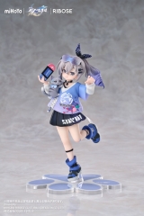 Оригинальная аниме фигурка &laquo;RISE UP+ Honkai: Star Rail Chibi Cat Series Figure Silver Wolf Ver. Complete Figure&raquo;