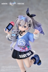 Оригинальная аниме фигурка &laquo;RISE UP+ Honkai: Star Rail Chibi Cat Series Figure Silver Wolf Ver. Complete Figure&raquo;