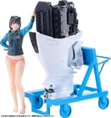 Оригинальная аниме фигурка &laquo;PLAMAX MF-97 minimum factory Minori with Honda BF350 Grand Prix White 1/20 Plastic Model&raquo;