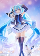 Оригинальная аниме фигурка &laquo;Character Vocal Series 01 Hatsune Miku Snow Miku x Kuromi 1/7 Complete Figure&raquo;