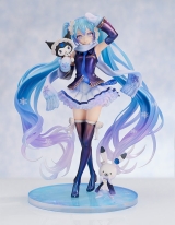Оригинальная аниме фигурка &laquo;Character Vocal Series 01 Hatsune Miku Snow Miku x Kuromi 1/7 Complete Figure&raquo;