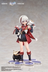 Оригінальна аніме фігурка &laquo;RISE UP+ Honkai: Star Rail Chibineko Series Figure Topaz & Numby Ver. Complete Figure&raquo;