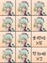 Оригинальная аниме фигурка &laquo;Demonic Sound Hoshikawa Neco 1/12 Complete Model Action Figure Green Hair Ver.&raquo;