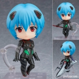 Оригинальная аниме фигурка «Nendoroid Rebuild of Evangelion Rei Ayanami [Tentative Name] Plug Suit Ver»