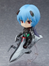 Оригинальная аниме фигурка «Nendoroid Rebuild of Evangelion Rei Ayanami [Tentative Name] Plug Suit Ver»